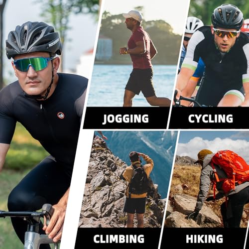 Image of ROCKBROS Polarized Sports Sunglasses Men Women - UV400 Protection Goggle with Myopia Frame for Running Cycling Driving