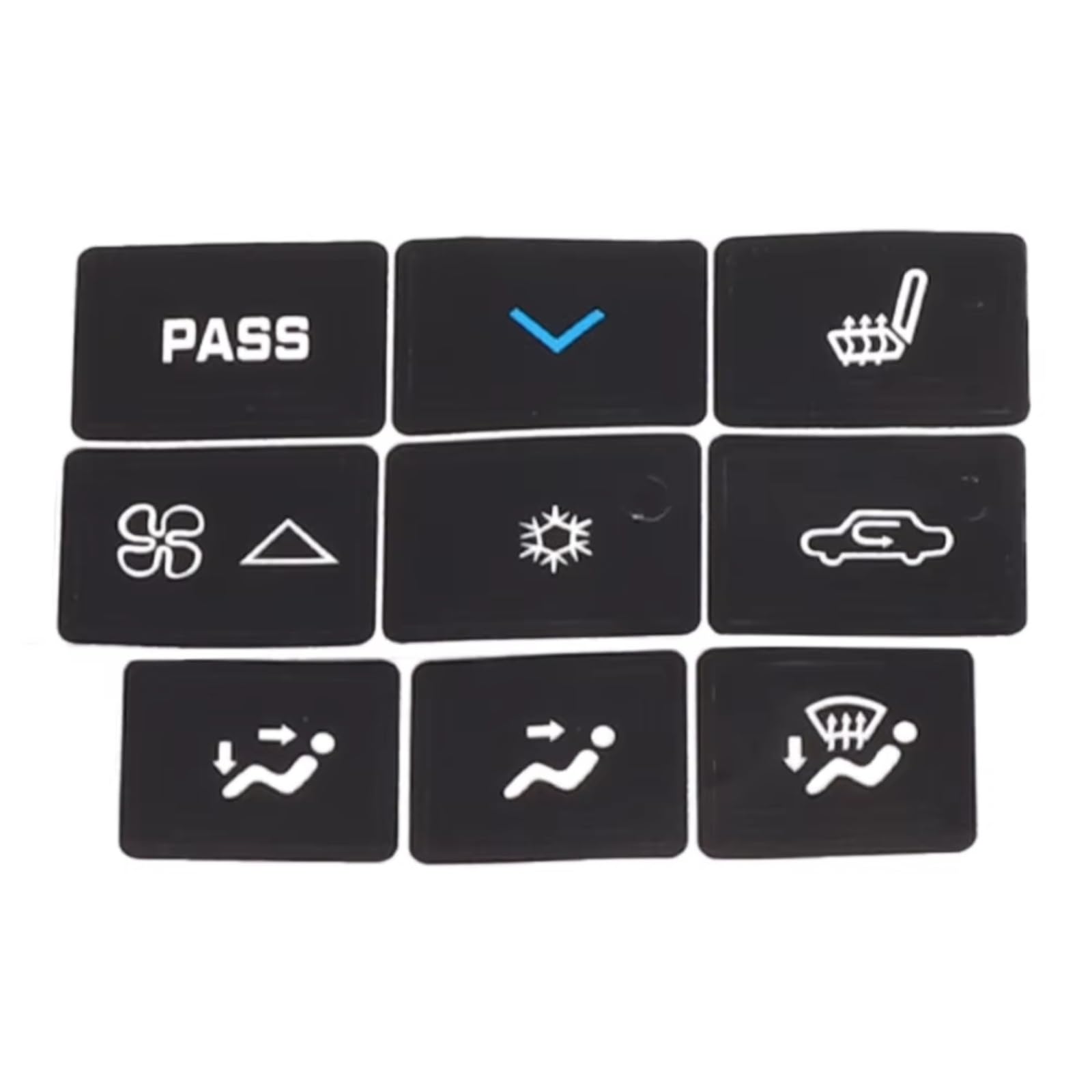 Autocollants boutons climatisation voiture Buick LaCrosse 2006 2007 2008 2009 - 7