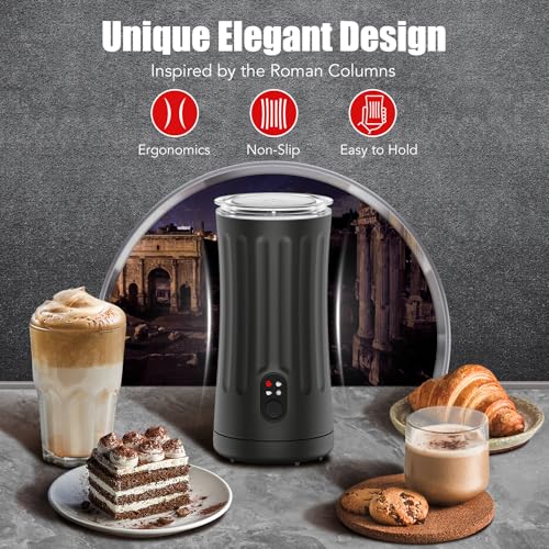 Ovetedot SS-001 Milk Frother, Upgraded 4-In-1 Milk Frother And Steamer thumb #3