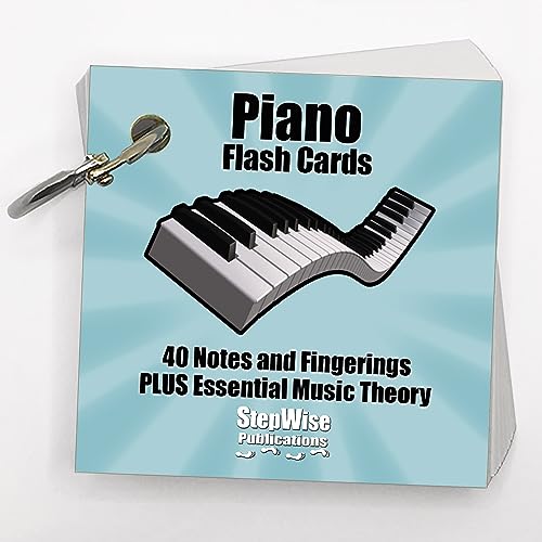 Music Flash Cards: Notes, Fingerings, & Music Theory (Piano)