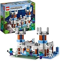 LEGO 21186 Minecraft The Ice Castle Toy with Zombie and Skeleton Mobs Figures, Birthday Gift Idea for Boys and Girls Aged...