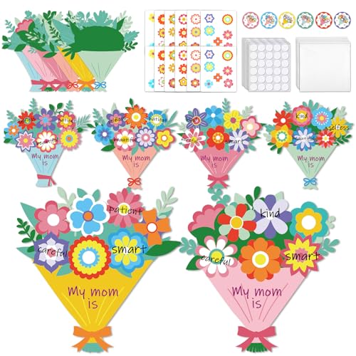 Kit fabrication cartes de vœux fête des mères Justforjoyful 24 pièces cadeau fait