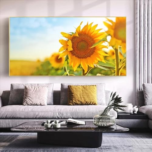 Affiches et impressions paysage tournesol art mural salon