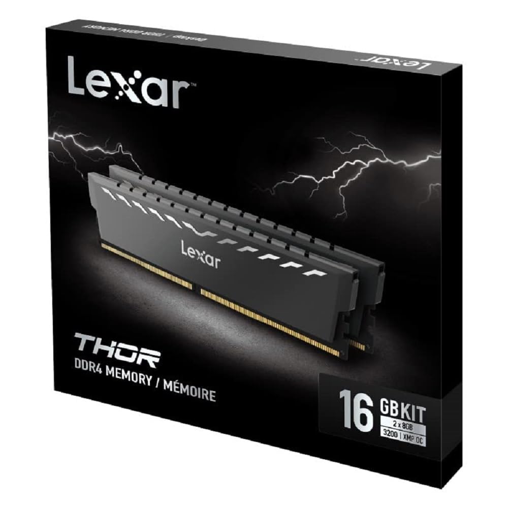 Lexar DDR4-3200 メモリ 8GB×2枚（計16GB） Amazon | Lexar DDR4-3200 UDIMM THOR デュアルパック 2x8GB | Lexar