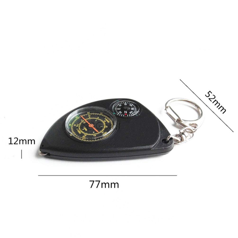 Beau Boussole 2 en 1, Compteur Kilométrique Multifonction, Boussole Télémétrique pour Camping en Plein Air, Parfait pour L'alpinisme Ou La Randonnée Durable