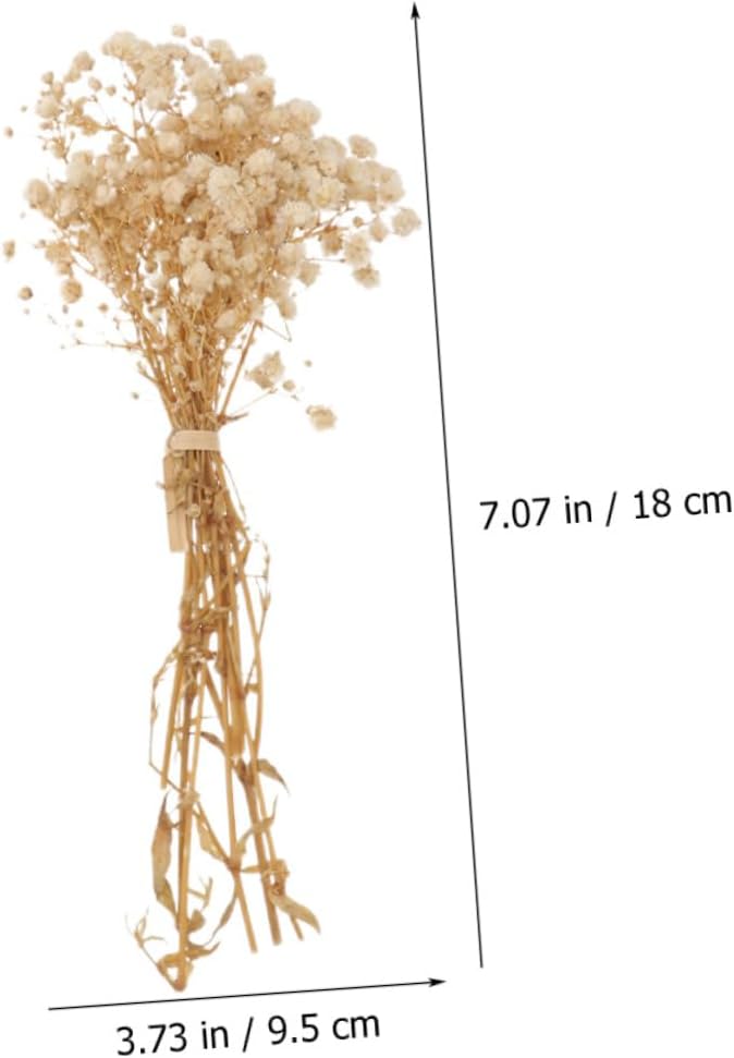 Zerodeko Bundles Dried Babys Breath Flowers for Home Decoration Fresh Centerpieces Realistic Faux Floral Arrangements for Parties and Dining Tables