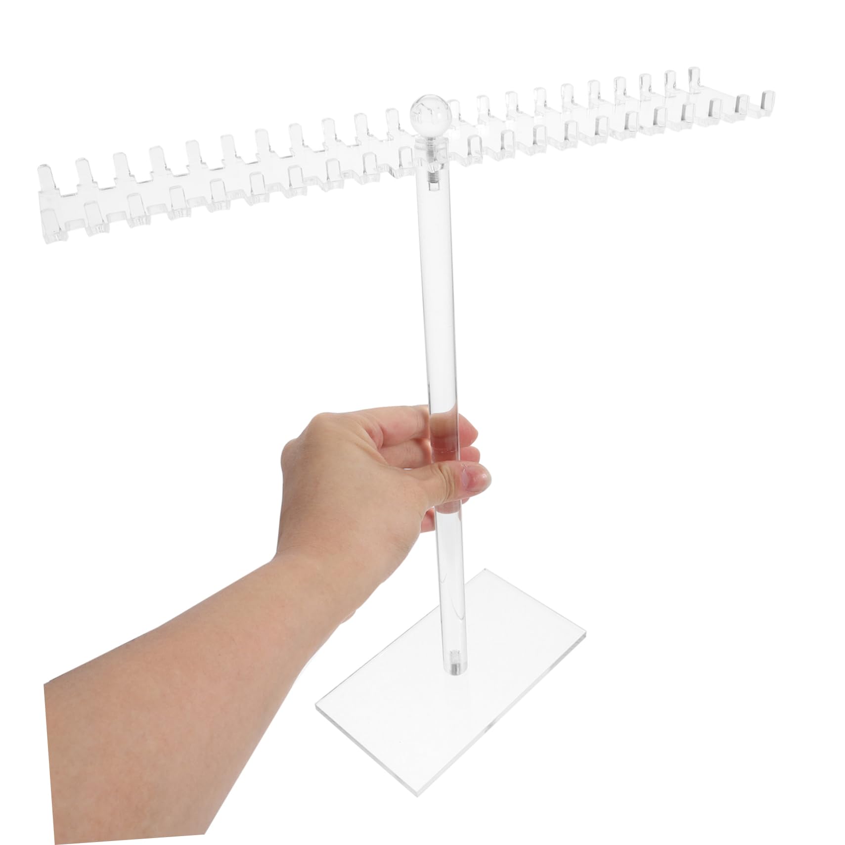 2 estantes Transparentes para Guardar Joyas, expositores para Relojes, Diademas, Collares, Pendientes, Soporte para Las Orejas, organizadores de coleteros, acrílico