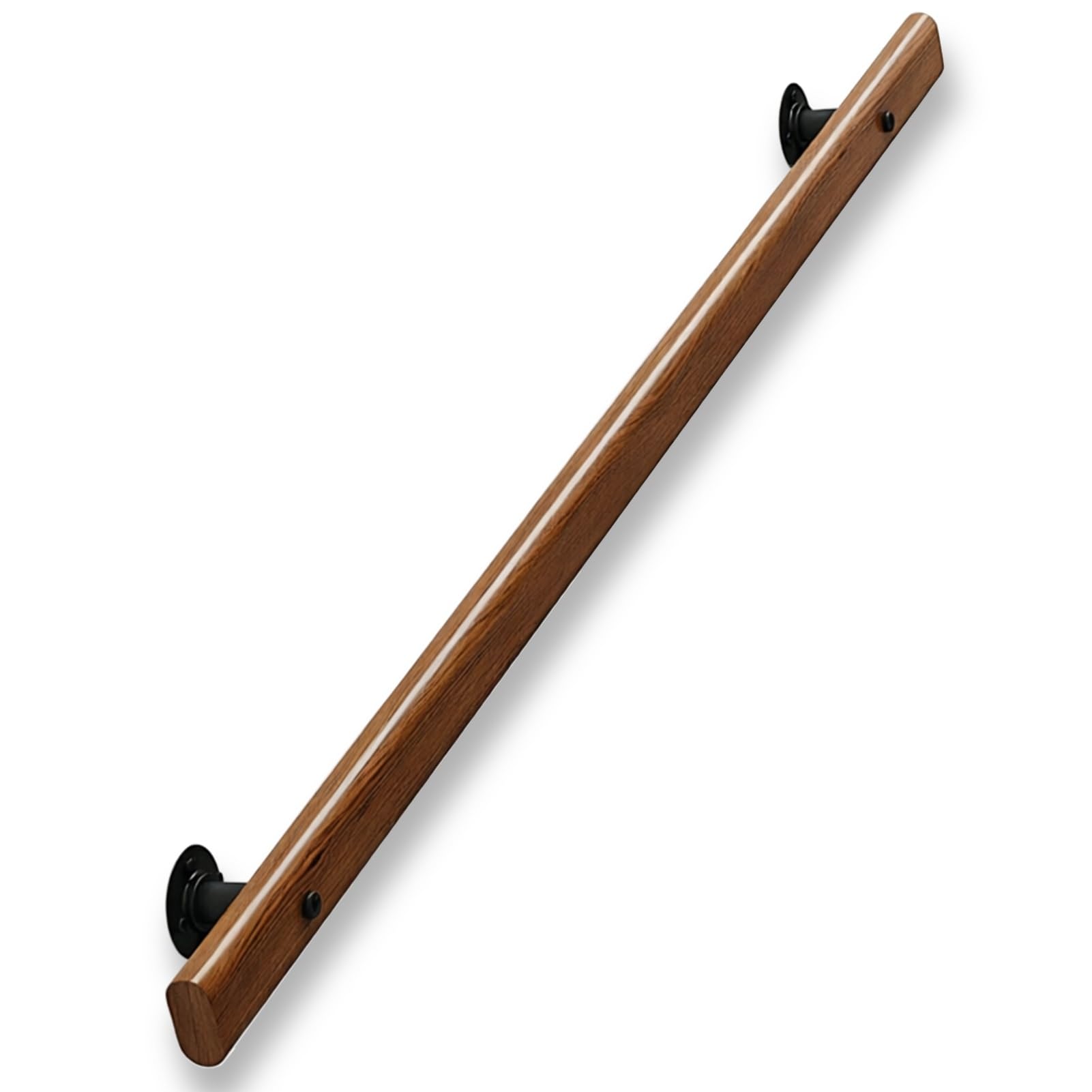 Dmchengma One Color Wood Stair Rail - Easy Install Wall Mounted Handrail, 30Cm - 450Cm Sturdy Non-Slip Safety Banister(10Ft/300Cm)
