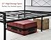 DIIYIV 14 Inch Bed Frame with Headboard and Footboard,Heavy Duty Metal Platform Bed Frame with Storage,No Box Spring Needed Mattress Foundation,Easy to Assembly,Black…