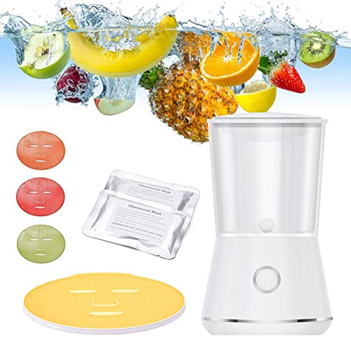 Face Mask Maker Mini Natural Mask Machine DIY Skin Food Sheet Mask Facial Treatment SPA Skin Care Product with Mask Molds & 16 Collagen Pills