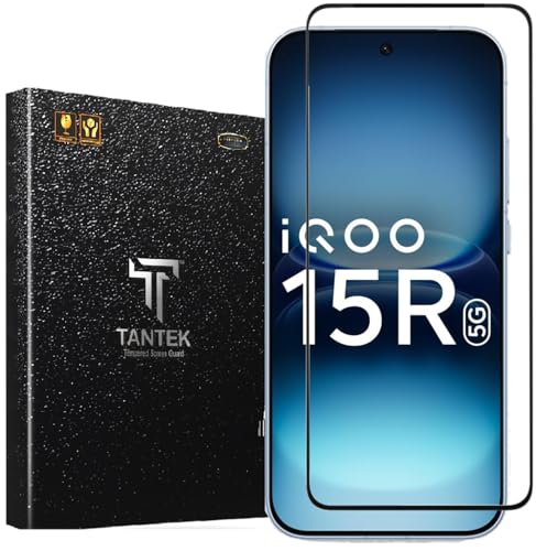 Image of TitanGuard Tempered Glass Screen Protector Guard for iQOO 15R 5G (6.59 Inch) - 9H Hardness, Military Grade, Anti-Static, Easy Installation Kit - 1 PACK