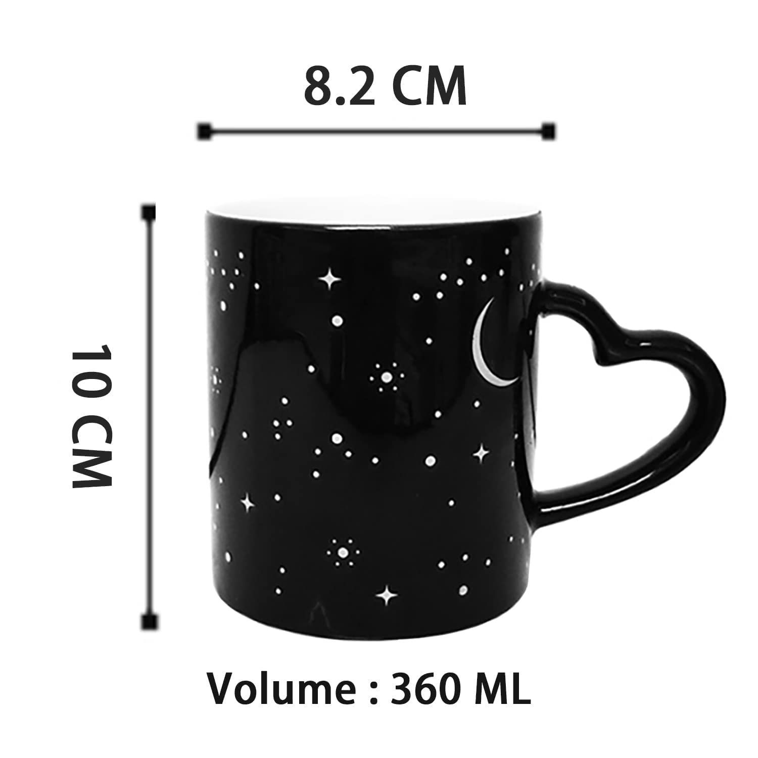 Personalisierte Zaubertasse Farbwechsel – Mit Eigenem Foto, 16 Oz, Keramik, Magischer Effekt Bei Hitze