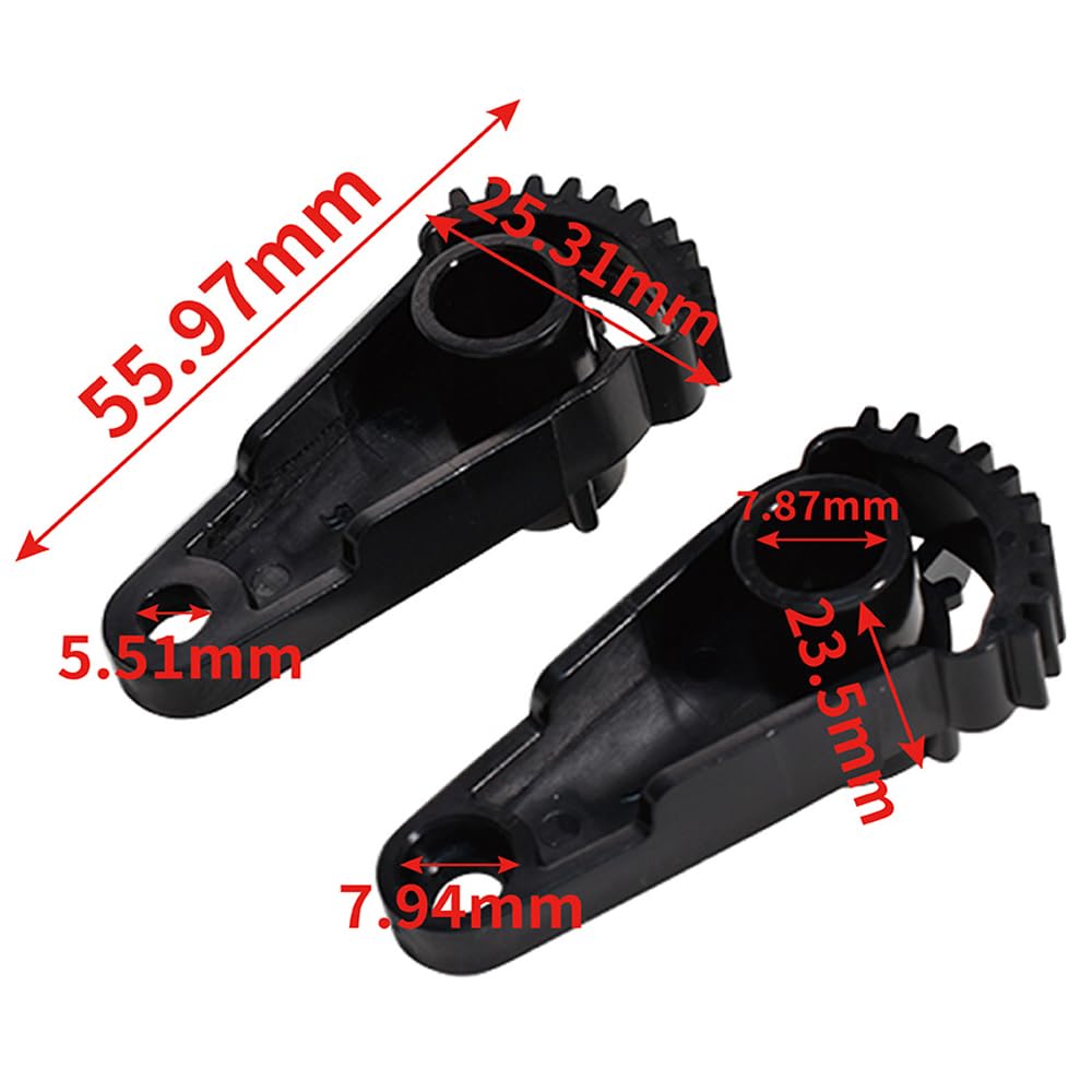 Juego de 2 unidades negro palanca de ventilación calefacción CA regulador de palanca de ventilación compatible con Citroen C4 Berlingo Peugeot