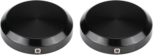 Miniatura 9 de KIMISS 2 piezas de cubierta de horquilla delantera negra, cubierta de tuerca de vástago de horquilla delantera CNC para cross country highball