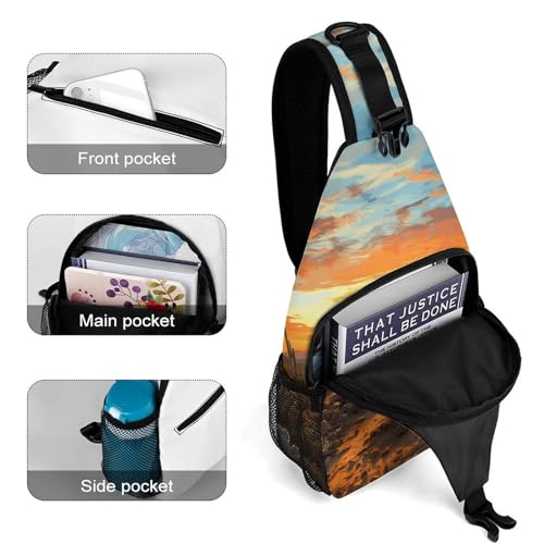Bolso cruzado Saguaros para senderismo y viaje unisex miniatura 4
