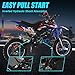 Mini Dirt Bike,50CC Gas Powered 2 Stroke Off Road Trail Bike for Kids and Adults, Kids Dirt Bike Gas Power Motocross,Off Road Mini Motorcycle,Pocket Motorbike with Front Rear Disc Brakes Blue