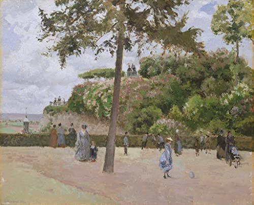 Toile Le Jardin Public de Pontoise par Camille Pissarro 60x90cm pour décoration salon