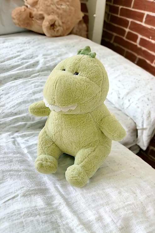 Image of Cute Dinosaur & Panther Plush Toy Combo - 30 cm Soft Stuffed Animals for Kids | Super Soft & Huggable for Boys & Girls (Pack of 2)