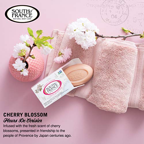 South Of France Natural Body Care Triple Milled Large 6Oz Bar Soap (Cherry Blossom, 1 Bar) #TOP4
