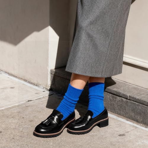 Image of DREAM PAIRS Women's Chunky Loafers Business Casual Shoes