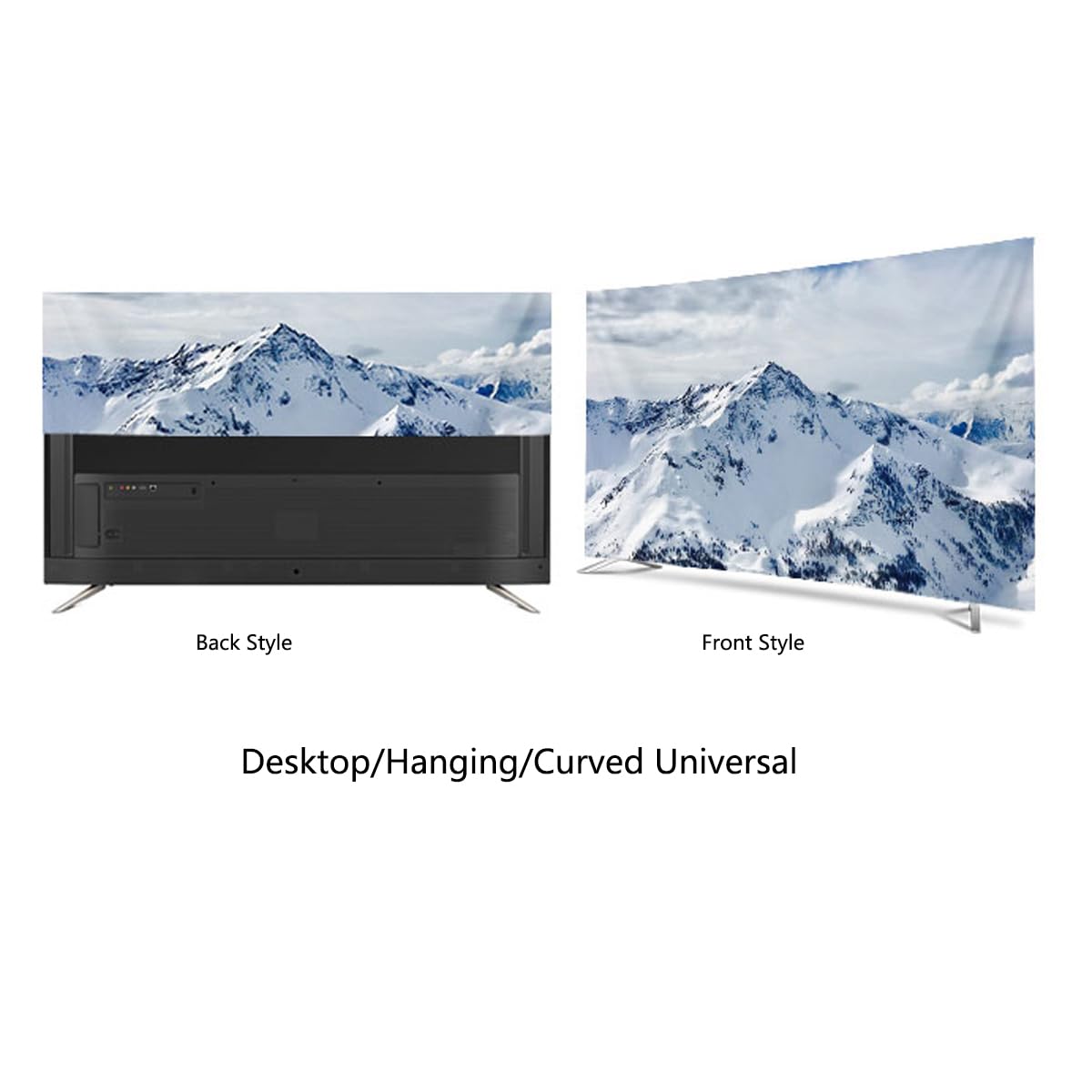 Copertura per televisore, Copertura Antipolvere Antiscivolo for TV LCD LED da Tavolo e Parete, 32-70 Pollici(C,65in(150x92cm))