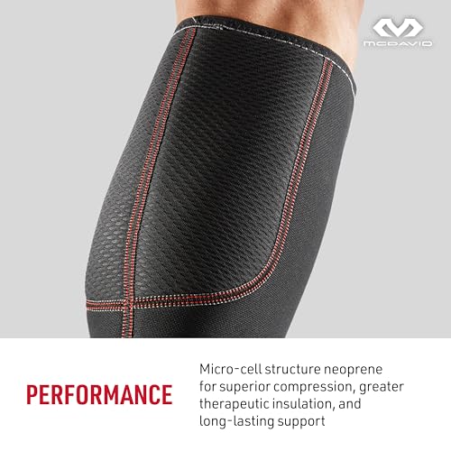 McDavid Calf Compression Sleeve, Light Support for Left or Right Leg, Helps Provide Relief From Pain, Men & Women, Black, Adult L - Thumbnail 3
