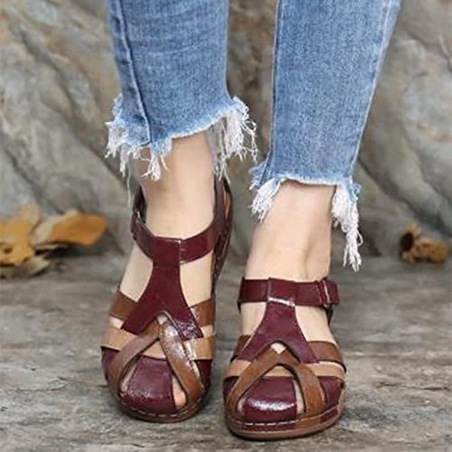 Chaussures plates &agrave; bout ouvert avec semelle souple ergonomique