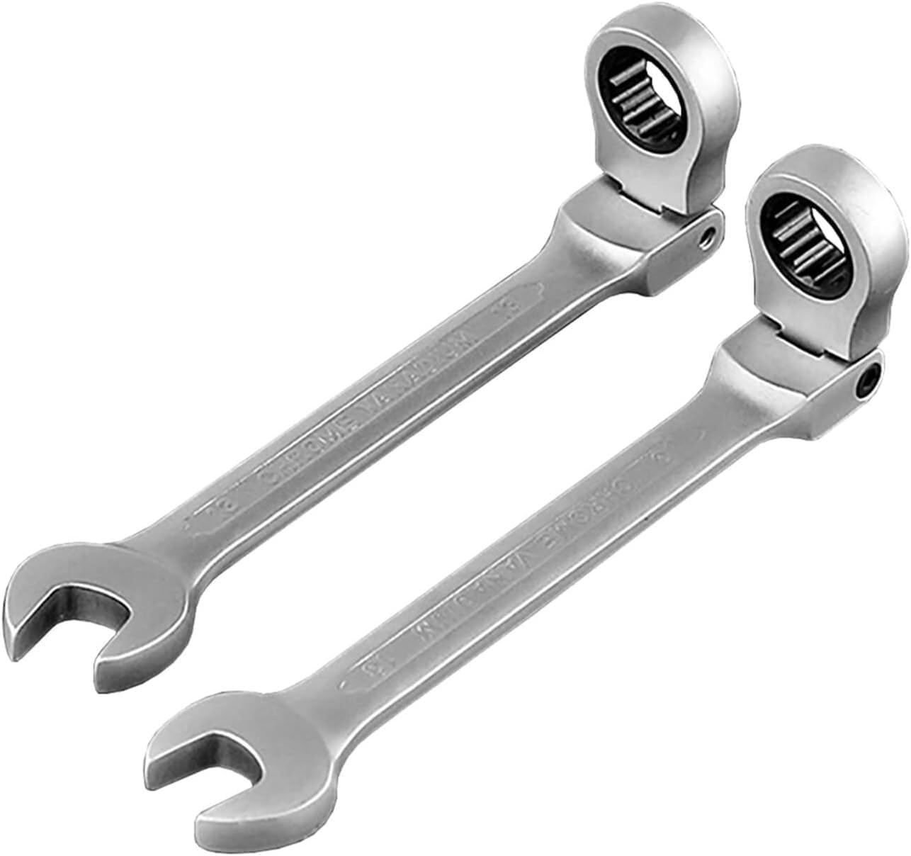 12PCS Ratchet Wrench Set - Open-end Spanners, Chrome Vanadium Steel for Car Repair & Home Use