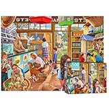 Rompecabezas de 500 piezas para adultos y perros, rompecabezas de 500 piezas para adultos, rompecabezas de 500 piezas para perros adultos, rompecabezas de 500 piezas, tienda de mascotas, juegos