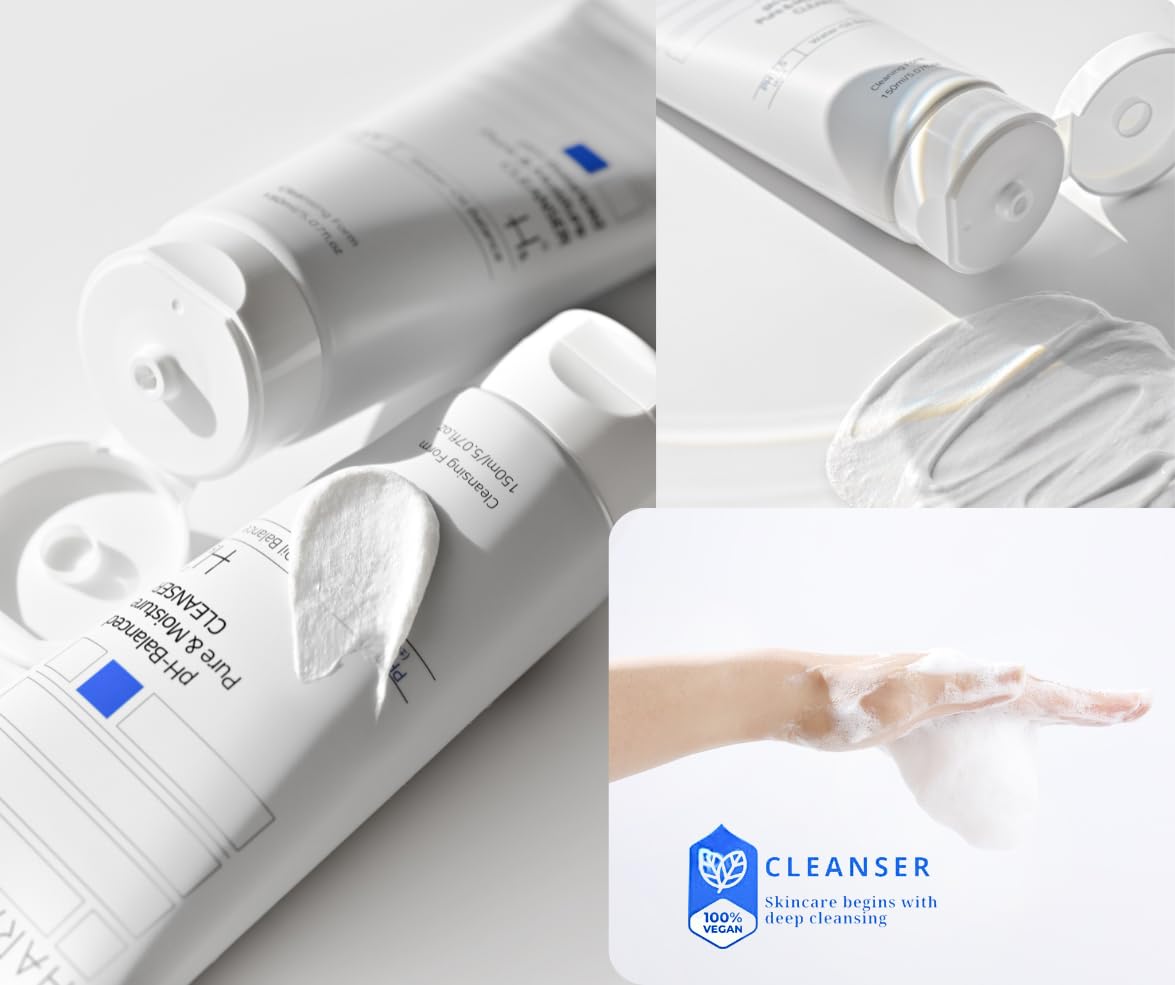 Pure Moisture Cleanser |Gentle Korean Face Wash | Purifying & Hydrating | Centella, HA, Niacinamide | Vegan, EWG Verified - Image 5