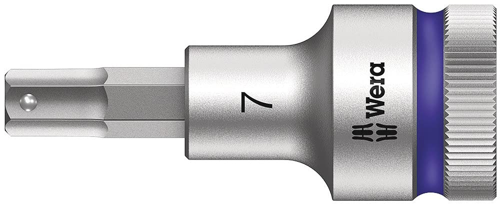 Wera 8740C HF Zyklop 1/2" Drive Hexagon Socket Bit Metric 1/2" 7mm