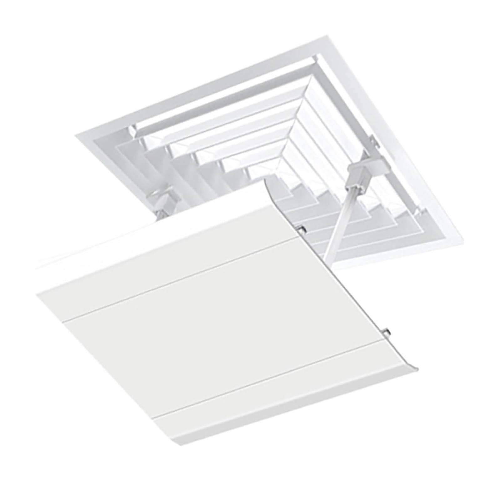 JUSKAQZYI Ceiling Air Vent Deflector Square Adjustable Air Conditioning Deflector Central AC Cover Baffle