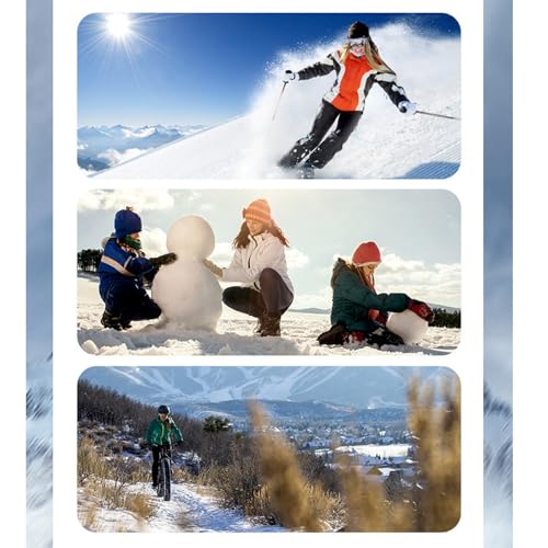 Guantes térmicos de invierno contra el viento helado y las manos frías al esquiar 4