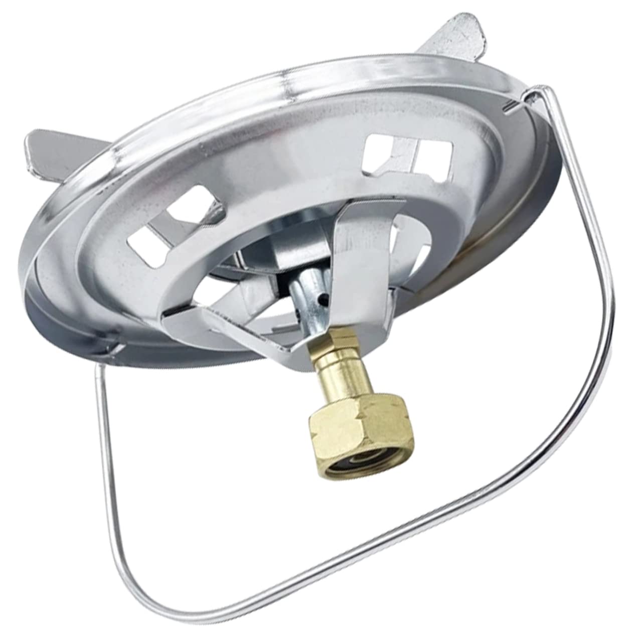 Réchaud de camping portable TOYANDONA en acier inoxydable avec pare-vent pour cuisine d'extérieur