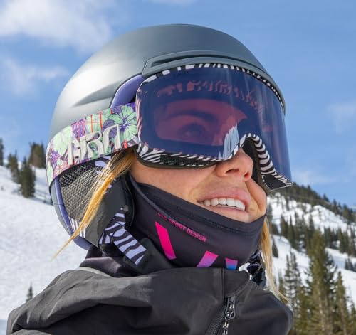 Image of Giro Ella Women's Snow Goggle - Black Craze Strap with VIVID Copper /VIVID Infrared Lenses
