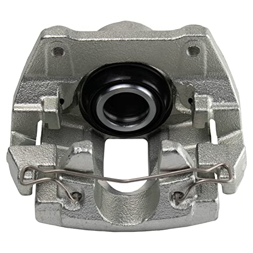 Image of TRQ Rear Brake Caliper Set Zinc Coated Brackets Hardware Compatible with 2003-2014 Volvo XC90