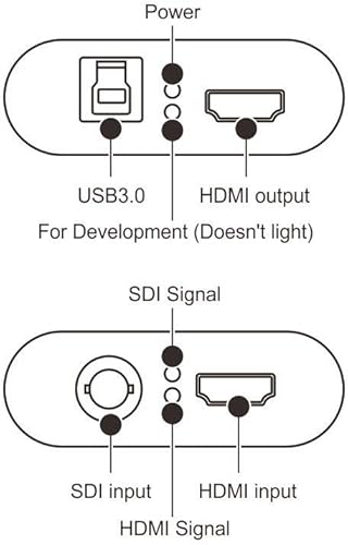 Miniatura 7 de MOKOSE Tarjeta de captura de video USB3.0 HDMI/SDI para Windows, Linux, OS X (Mac) HD Loop Thru Game Dongle Grabber Device 1080P 60fps UVC Free