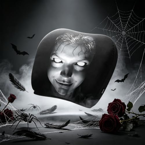 2Pcs Ghost Face Headrest Covers