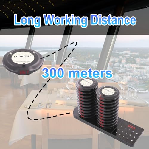 Image of Restaurant Paging System Wireless Calling System 20 Coaster Pagers