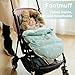 HOUSBAY Baby Stroller Bunting Bags Stroller Footmuff Universal Sleeping Bag Winter Outdoor Hooded Bunting Bag Windproof and Water-Resistant Suitable Below 5 ℃