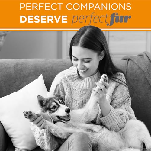 Tropiclean PerfectFur Thick Double Coat Shampoo for Dogs, 16oz - Made in USA - Unique Breed Specific Shed Control Formula for Breeds Like Australian Sheperds - Naturally Derived
