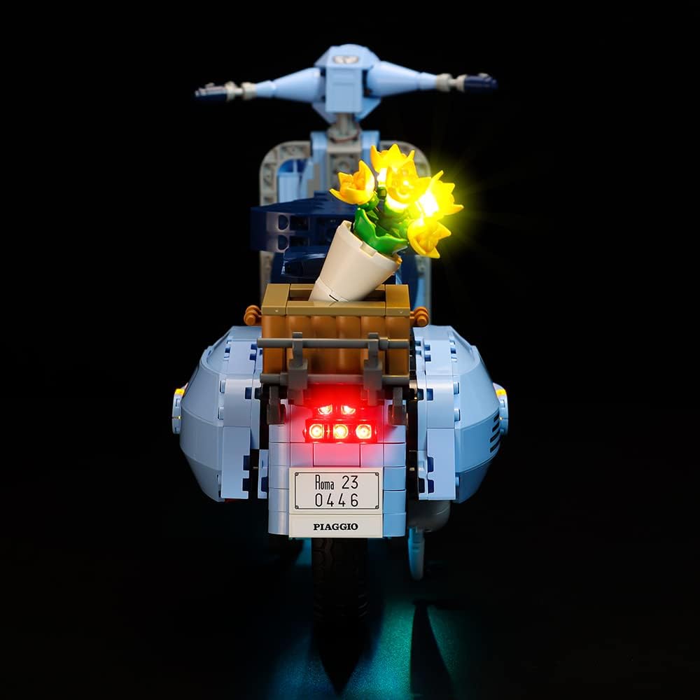 Kyglaring LED Lighting Kit Only Lights Set Designed for Lego Creator Expert Vespa 125 10298 Model Building Kit- Without Lego Set (Classic Version)