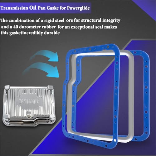 Image of 93100 Transmission Oil Pan Gaske for Powerglide | High Durometer Vulcanized Rubber Molded Over Steel Trans Gasket, No Sealant Needed