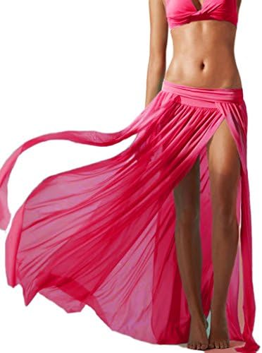 Mansy Women's Sexy Gauze Beach Maxi Skirt Beach Cover ups