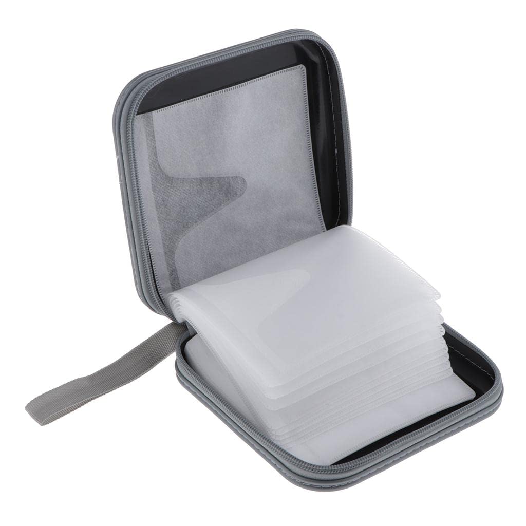 Enakshi® 40 Disc CD Wallet DVD Case Storage Holder Bag Carry Protector poly Black-image-24