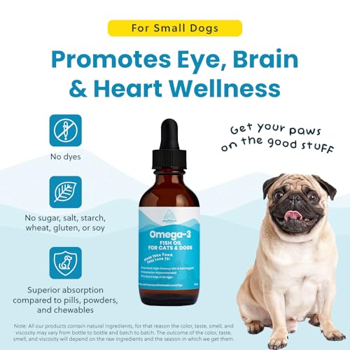 image for Paramount Pet Health Wild-Caught Omega 3 Fish Oil for Dogs & Cats, Liq