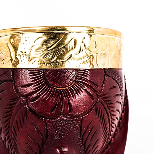 Custom-Premium-Imperial-Gourd-Mate-Cup-Yerba-Leather-Lined-Bombilla-Alpaca-Argentina-Medallas-Ibarra