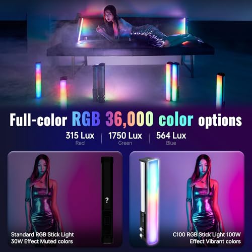 ZHIYUN CINEPEER C100 Combo 100W RGB Stick Handheld LED Video Wand Light by ZHIYUN - Used condition - Image 2