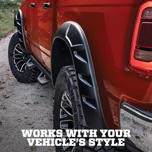Image of Husky Liners Fender Flares DRT Style | Fits 2019-2026 Dodge Ram 2500 /3500 | Front & Rear, 4-pc Black - 2805938