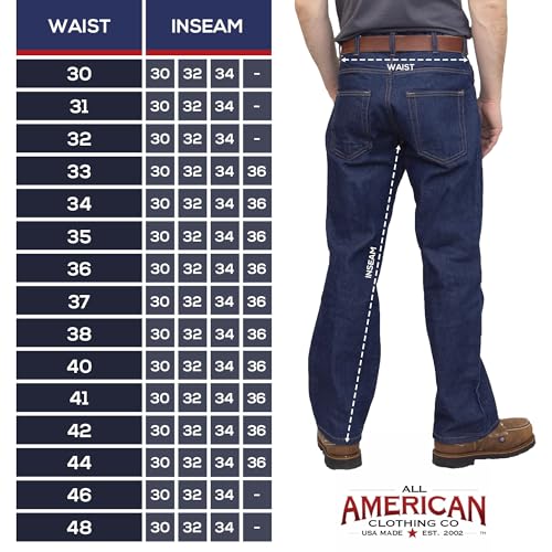 Men's Boot Cut Jean with Gusset - Dark Stonewash - Made in USA Blue3